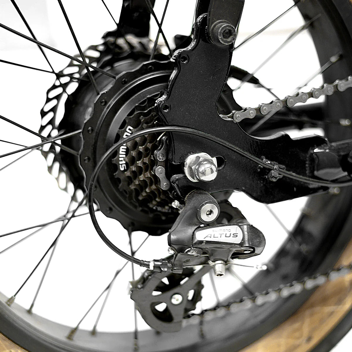 Golden Cycles Panthro E Bike 20" x 4.0 (Matte Black)