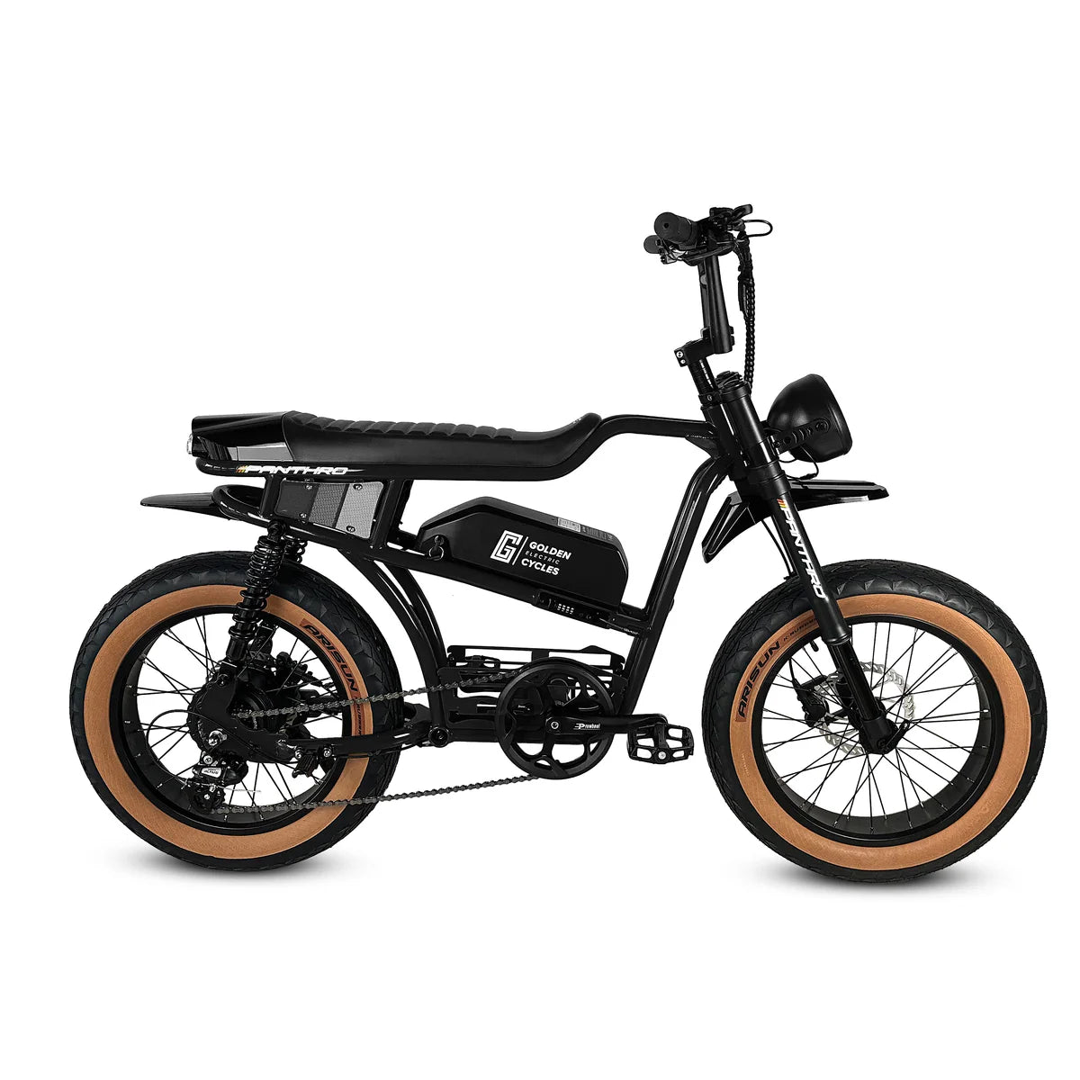 Golden Cycles Panthro E Bike 20" x 4.0 (Black)